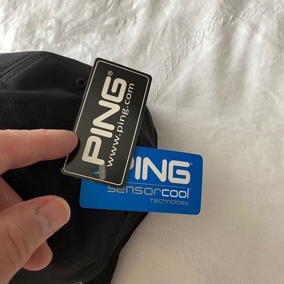 Ping NEW 110 Flexfit‎ Teck Black Golf Hat Moisture Wicking Cap Adjustable - Picture 6 of 12